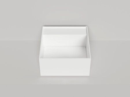 Раковина из искусственного камня S-Stone Salini ARMONIA 130522TMF 50х50 накладная цвет белый